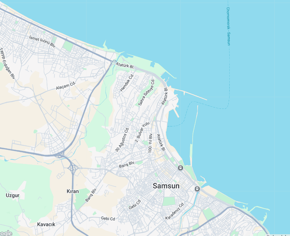 Map location