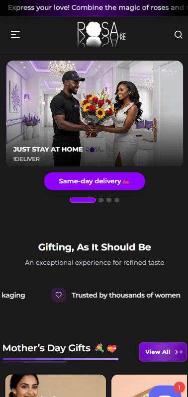 Flowers, Gifts & Accessories — Delivered with Style - Mobile view